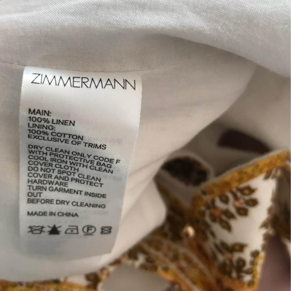 - 🔥🔥🔥 RARE ZIMMERMANN ZIPPY SCALLOP DRESS SIZE 2😍 - Picture 6 of 7